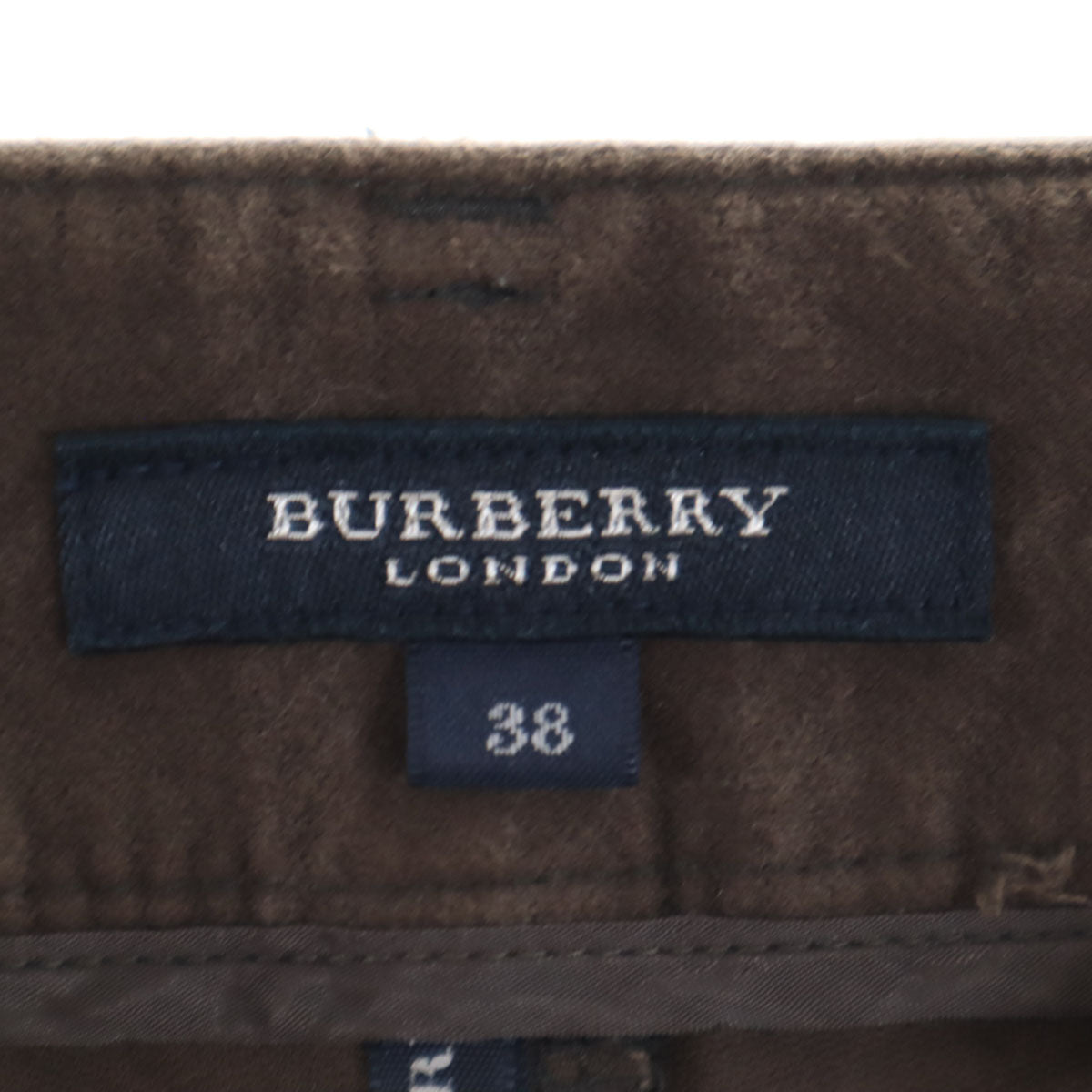 BURBERRY LONDON バーバリーロンドン チェック柄 パンツ 38 ブラウン 三陽商会 レディース
