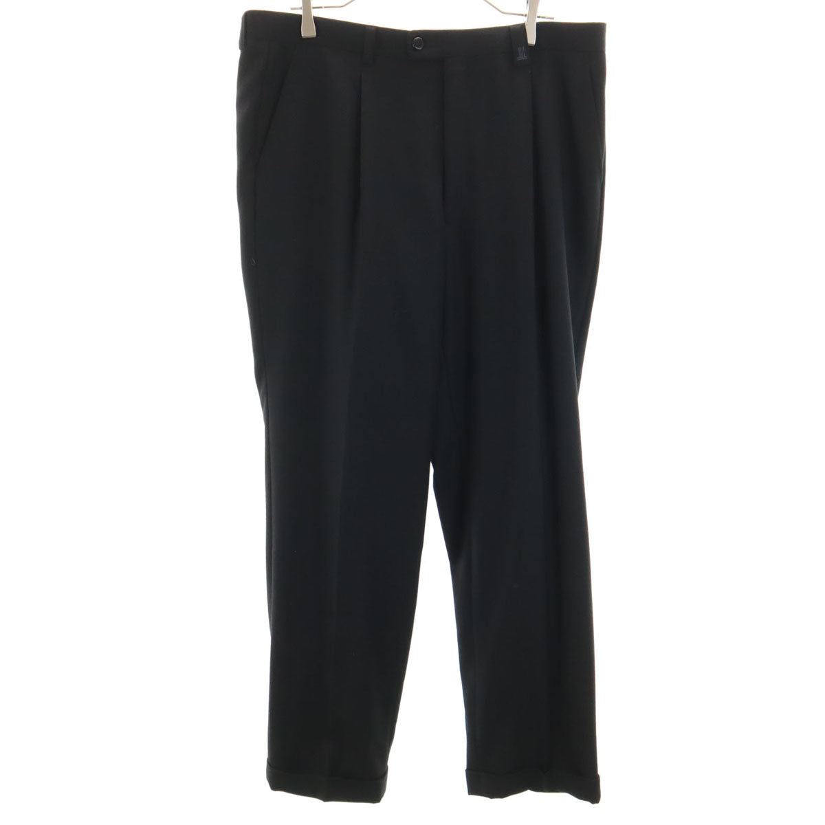 美品 LANVIN LA COLLECTION ランバンコレクション 日本製 スラックスパンツ 91 ブラック メンズ