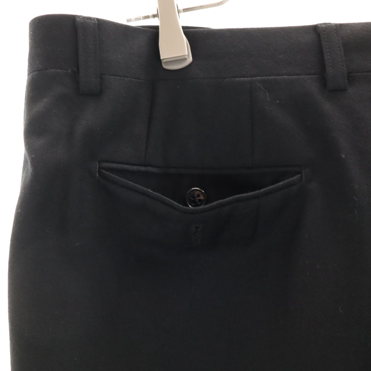 美品 LANVIN LA COLLECTION ランバンコレクション 日本製 スラックスパンツ 91 ブラック メンズ