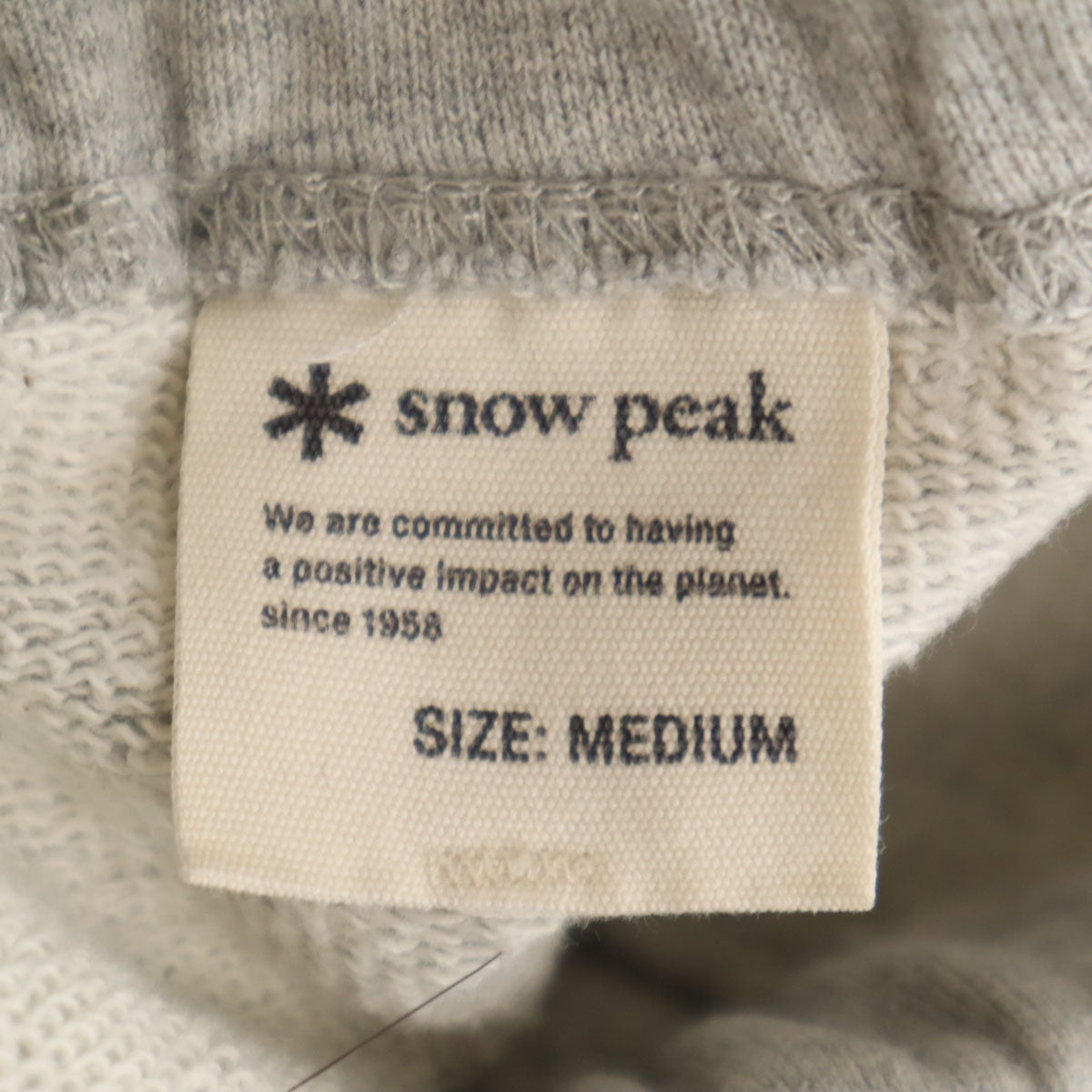 snowpeak スノーピーク スウェットパンツ M グレー アウトドア メンズ