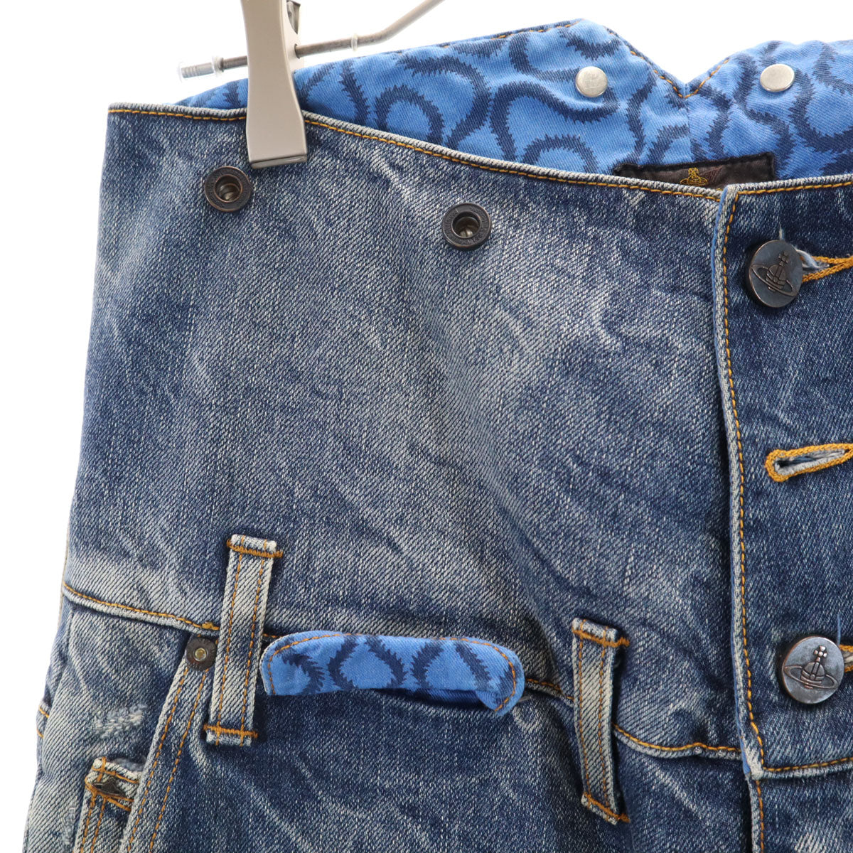 Vivienne Westwood ANGLOMANIA ヴィヴィアンウエストウッドアングロマニア LEE リー コラボ デニムパンツ 26 ブルー ジーンズ メンズ