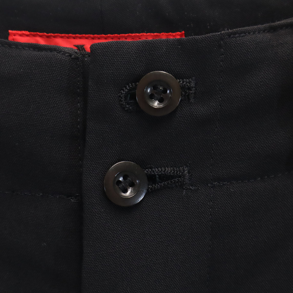 Y'sRedLabel ワイズレッドレーベル 日本製 ハイウエスト タック パンツ 3 ブラック ヨウジヤマモト レディース