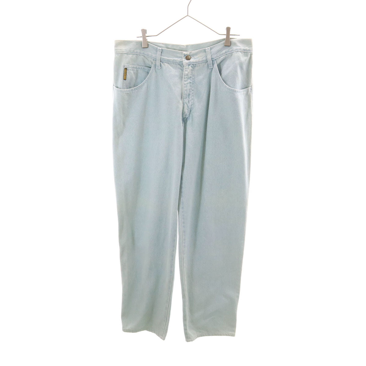 ARMANI JEANS アルマーニジーンズ 90s イタリア製 オールド テーパードデニムパンツ W38 アイスブルー メンズ