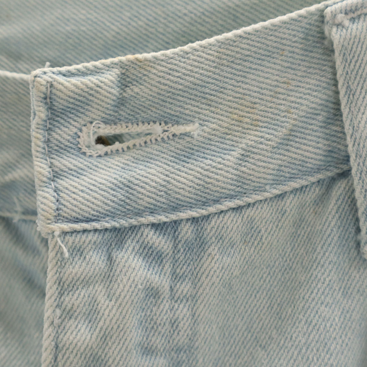 ARMANI JEANS アルマーニジーンズ 90s イタリア製 オールド テーパードデニムパンツ W38 アイスブルー メンズ