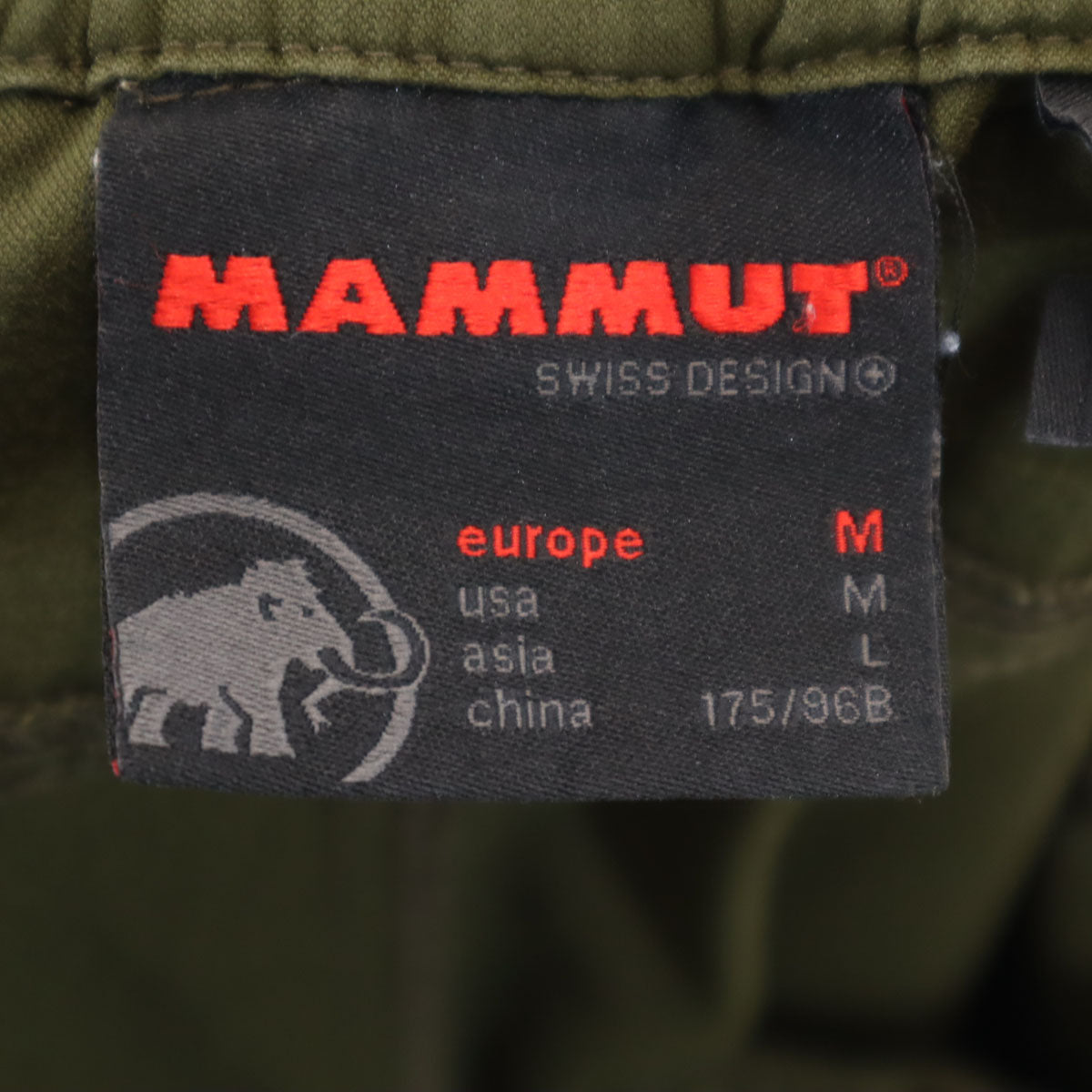 Mammut マムート コンバーチブル パンツ M カーキ メンズ