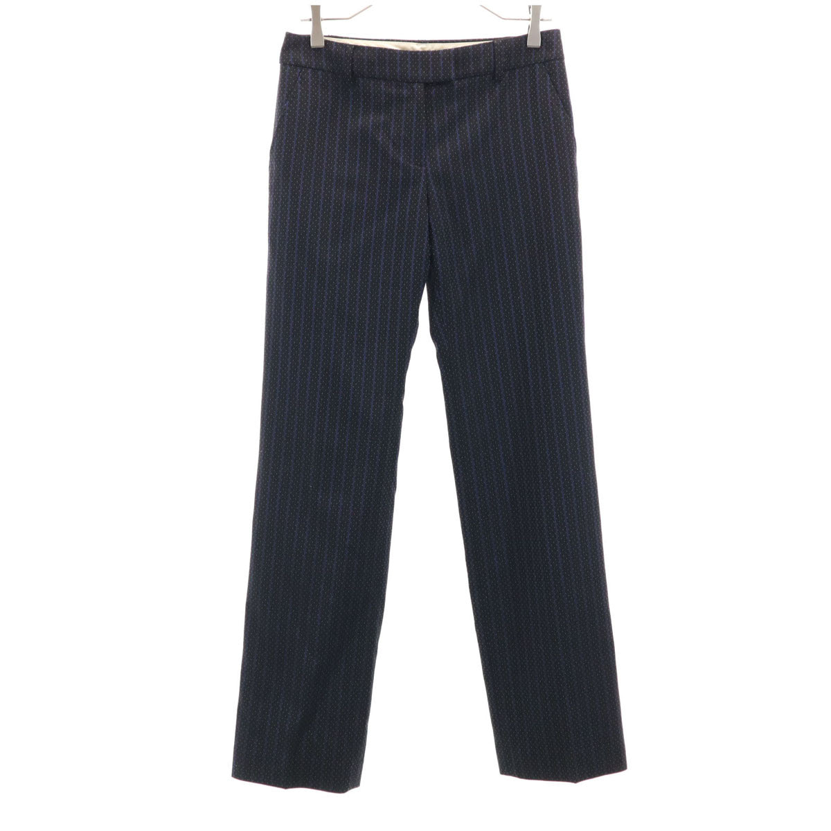 Paul Smith BLACK ポールスミス ブラック ドット ストライプ柄 スラックスパンツ 40 ブラック メンズ