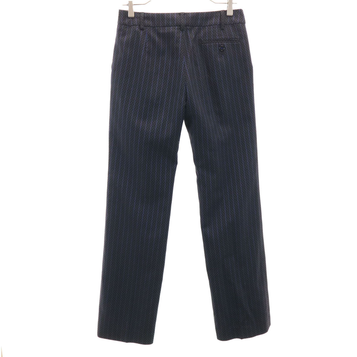 Paul Smith BLACK ポールスミス ブラック ドット ストライプ柄 スラックスパンツ 40 ブラック メンズ