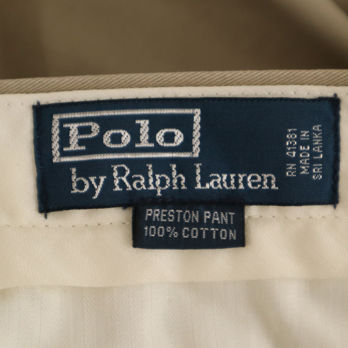 未使用 POLO RALPH LAUREN ポロラルフローレン チノパンツ W32 ベージュ タグ付き メンズ