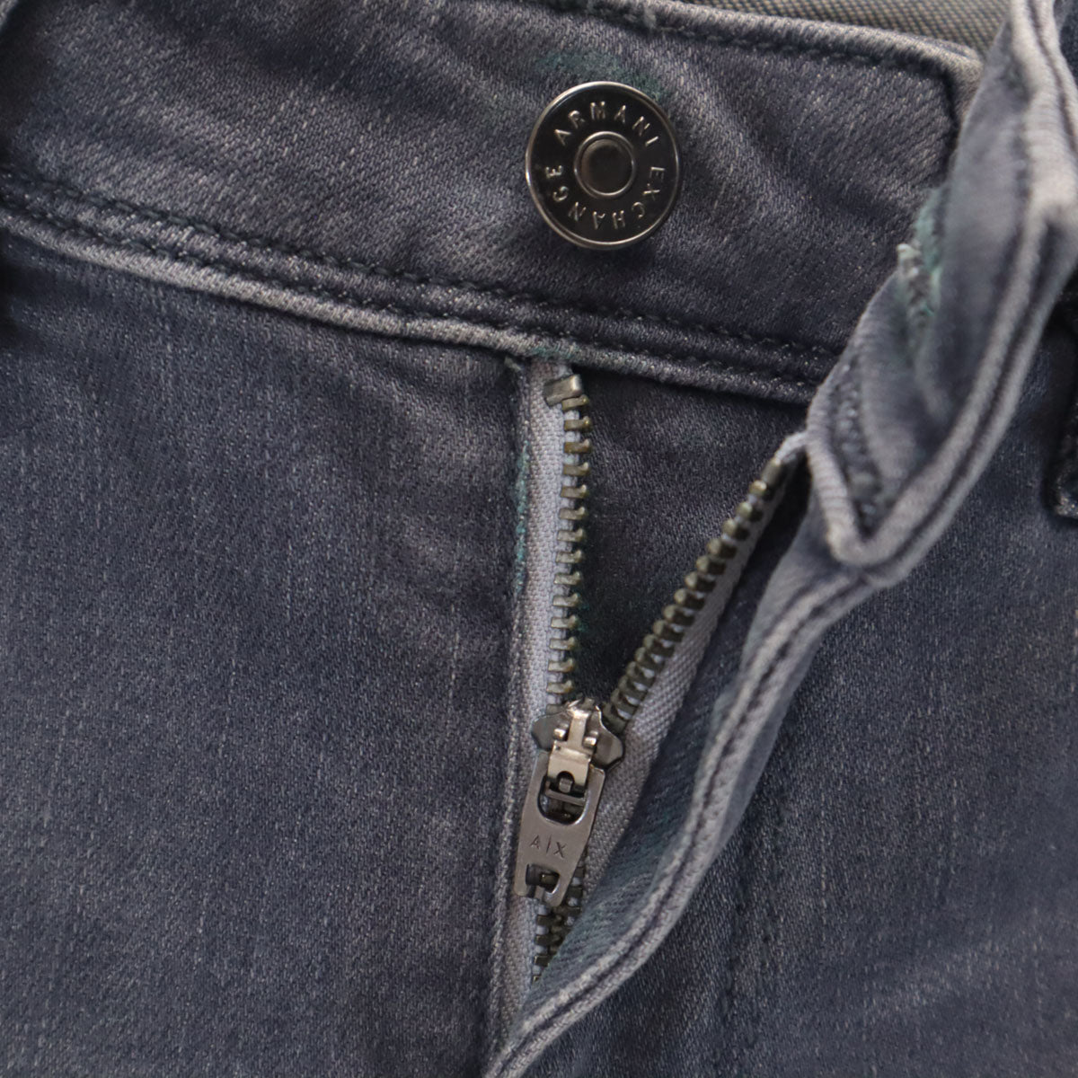 ARMANI EXCHANGE アルマーニエクスチェンジ スキニーデニムパンツ W26 チャコールグレー ジーンズ レディース