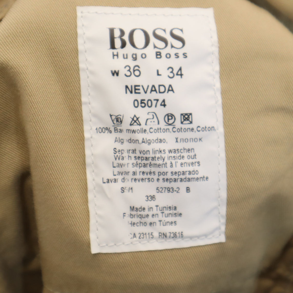 BOSS HUGO BOSS ボスヒューゴボス ロングパンツ W36 グレー メンズ
