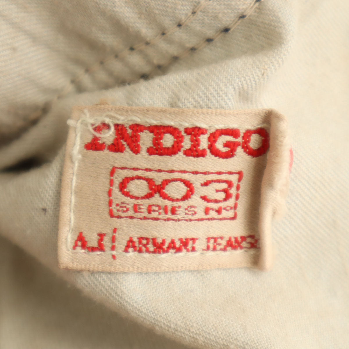 ARMANI JEANS アルマーニジーンズ イタリア製 INDIGO 003 デニムパンツ W36 インディゴブルー ジーンズ メンズ