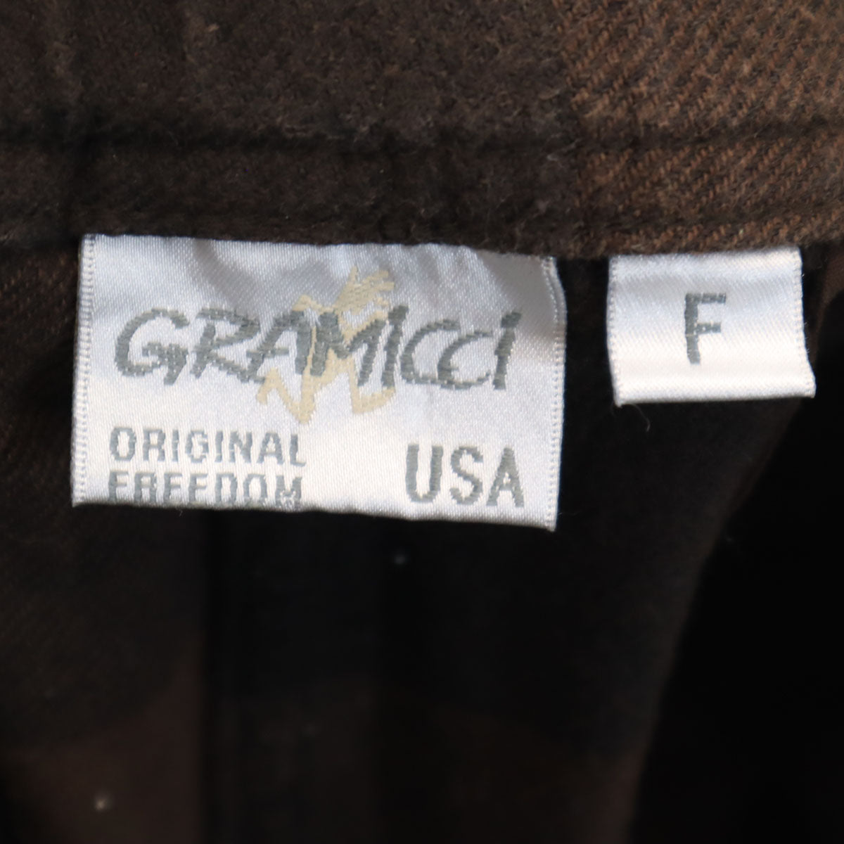 Gramicci グラミチ チェック柄 バギーパンツ F ブラウン アウトドア レディース