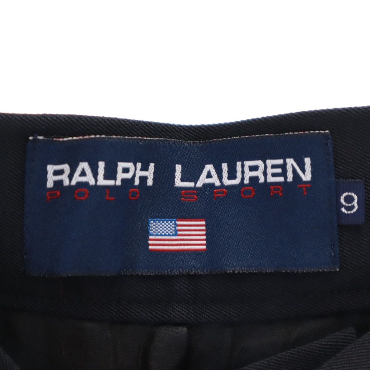 未使用 POLO SPORT RALPH LAUREN ポロスポーツ ラルフローレン スラックスパンツ 9 ブラック レディース