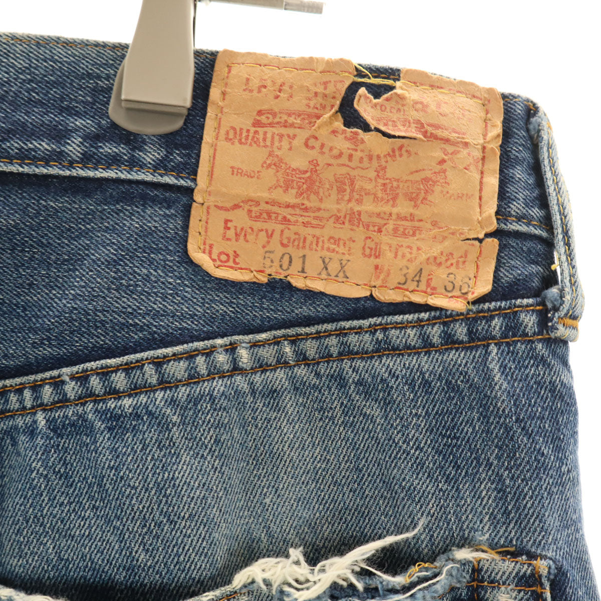 Levi's リーバイス 90s 1999年 501XX USA製 555 バレンシア工場 ビッグE 復刻 ストレートデニムパンツ W34 ウォッシュブルー ジーンズ メンズ