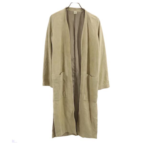 Ron Herman ロンハーマン ロング ラム レザーコート XS ベージュ 羊革 レディース