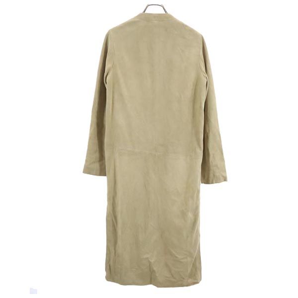 Ron Herman ロンハーマン ロング ラム レザーコート XS ベージュ 羊革 レディース