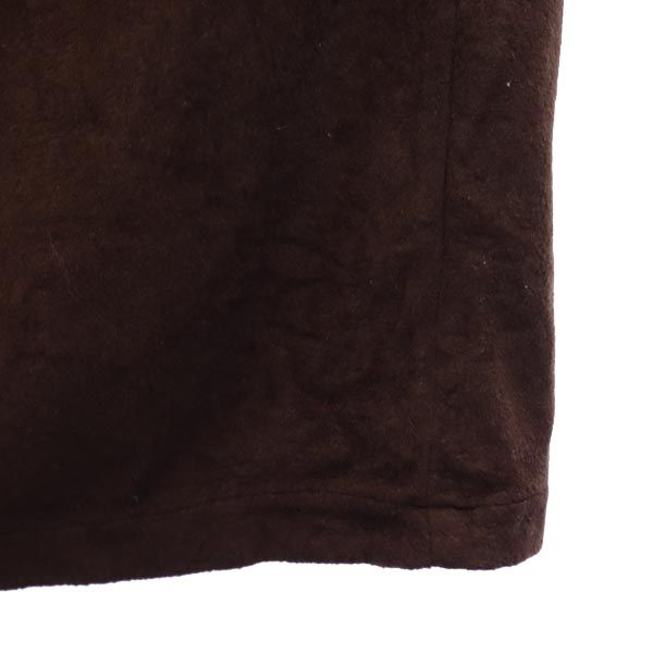 one size robe 70s ヴィンテージ ベルベット調 ローブ コート F ブラウン メンズ