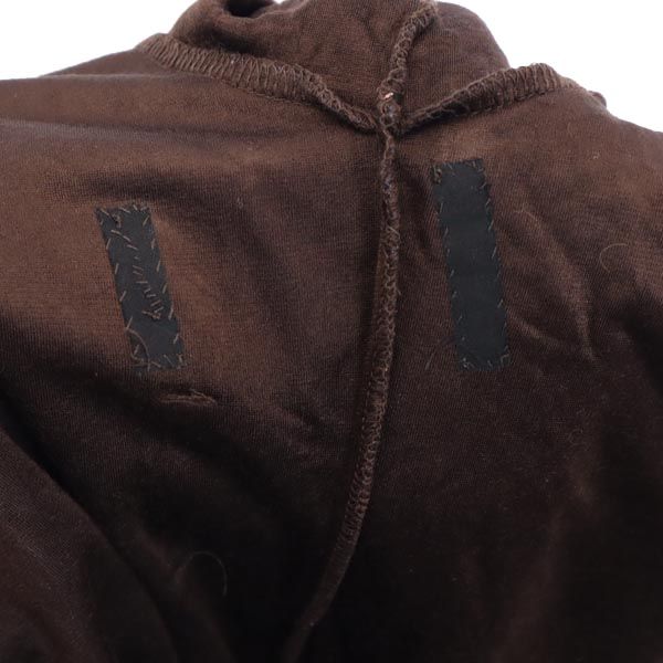 one size robe 70s ヴィンテージ ベルベット調 ローブ コート F ブラウン メンズ