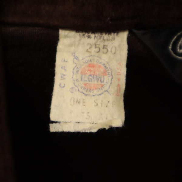 one size robe 70s ヴィンテージ ベルベット調 ローブ コート F ブラウン メンズ