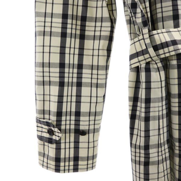 N.HOOLYWOOD エヌハリウッド チェック コート 白×黒 メンズ