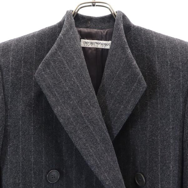 Emporio Armani エンポリオアルマーニ イタリア製 カシミヤブレンド コート 38 グレー レディース