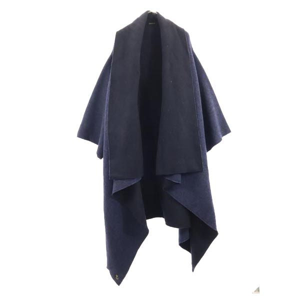 キャピタル 長袖 ウール100% ガウンコート S ネイビー系 KAPITAL レディース