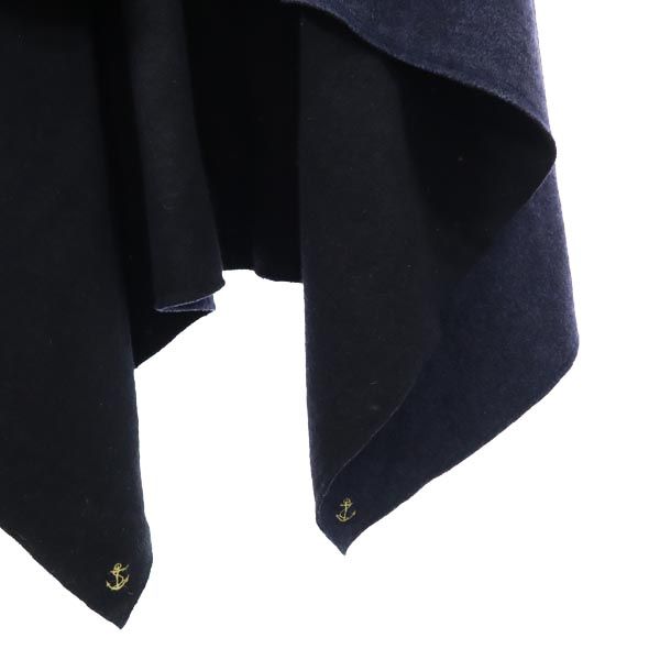 キャピタル 長袖 ウール100% ガウンコート S ネイビー系 KAPITAL レディース