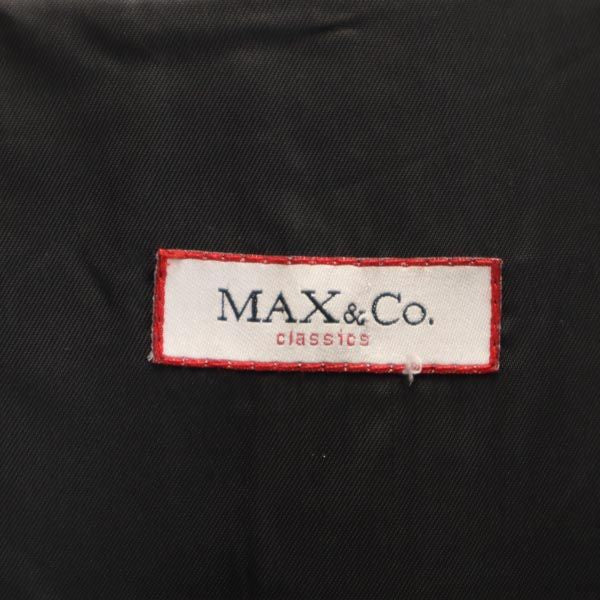 MAX&CO マックスアンドコー イタリア製 シングルボタン コート M ブラック レディース