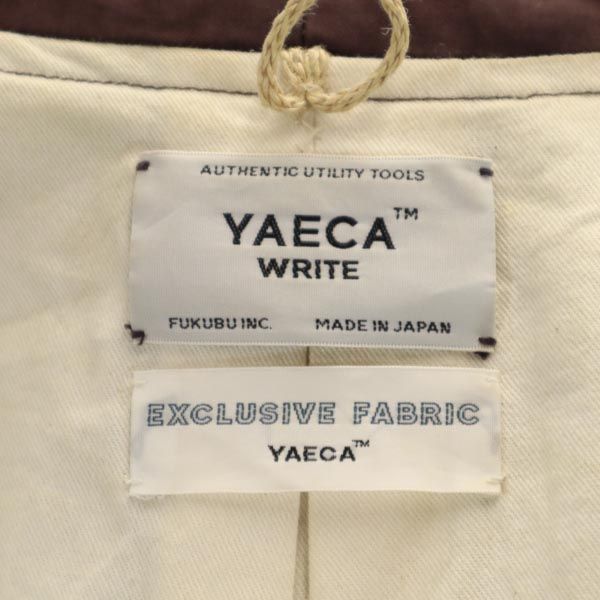 YAECA ヤエカ ライト リネンブレンド チェスターコート M ブラウン系 WRITE メンズ