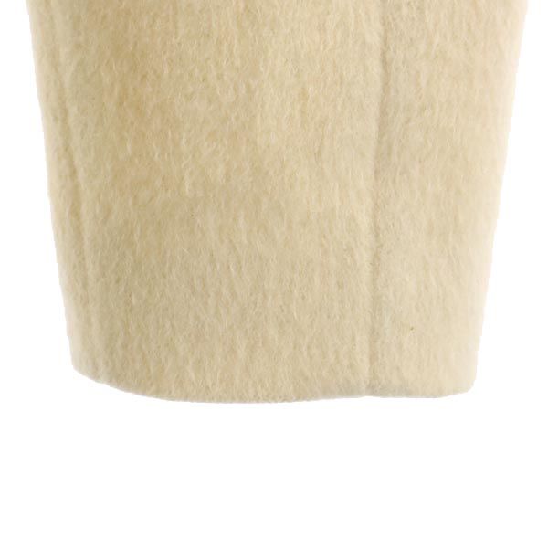 Burberrys Blue label バーバリーズブルーレーベル 90s オールド アンゴラウール フーデット コート 38 ホワイト系 レディース