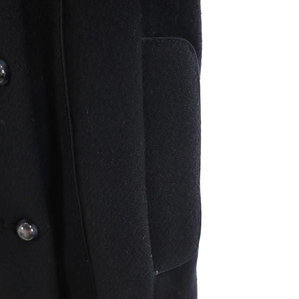 未使用 MARC BY MARC JACOBS マークバイマークジェイコブス ウールブレンド ピーコート 4 ブラック レディース