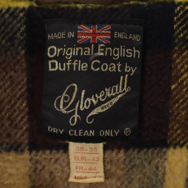 Gloverall グローバーオール 60s 70s 英国製 ヴィンテージ ダッフルコート EUR42 ブラウン レディース