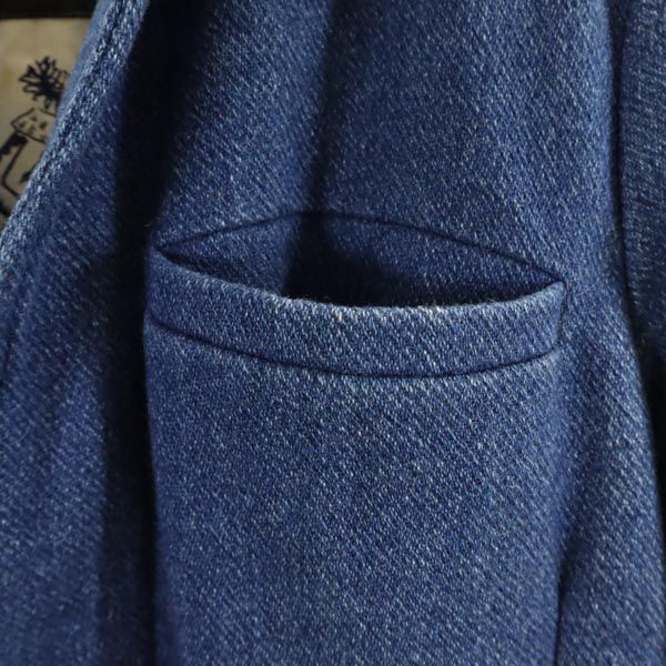 デンハム チェスターコート S ブルー系 DENHAM メンズ