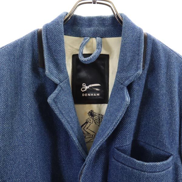 デンハム チェスターコート S ブルー系 DENHAM メンズ