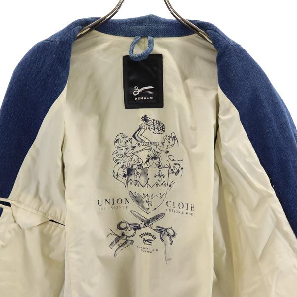 デンハム チェスターコート S ブルー系 DENHAM メンズ