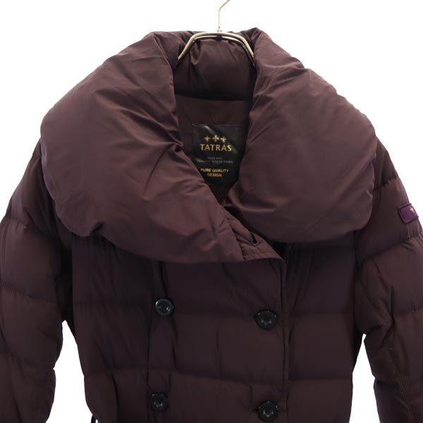 TATRAS タトラス ダウンコート 2 ブラウン系 ウエストベルト レディース