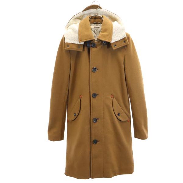 FACTOTUM ファクトタム 日本製 ウールブレンド コート 46 ベージュ系 メンズ