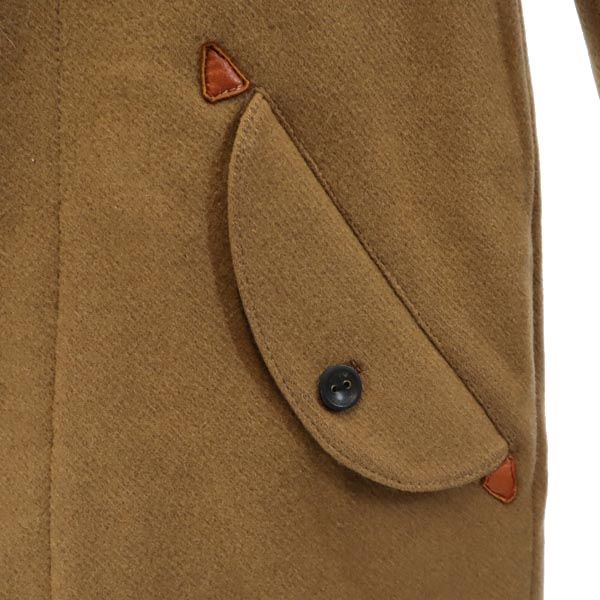 FACTOTUM ファクトタム 日本製 ウールブレンド コート 46 ベージュ系 メンズ