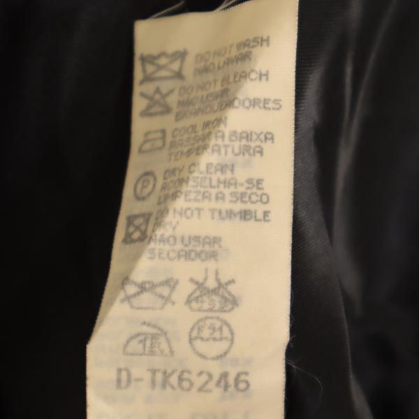 ARMANI JEANS アルマーニジーンズ イタリア製 ウールブレンド チェスターコート USA8 黒 レディース