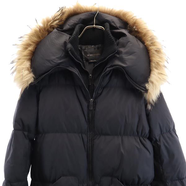 BCBGMAXAZRIA ビーシービージーマックスアズリア ダウンコート S ブラック系 フード レディース