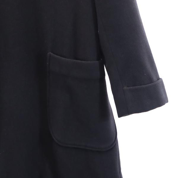 Paul Smith ポールスミス ウールブレンド チェスターコート 40 黒 レディース