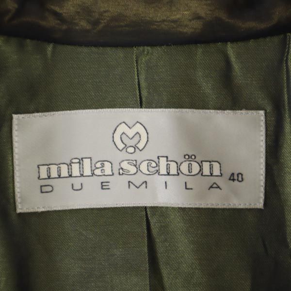 mila schon ミラショーン 中綿コート 40 ブラウン系 レディース