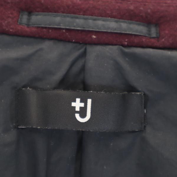 UNIQLO ユニクロ プラスジェ ダブルブレス コート M ワイン系 212-435937 レディース