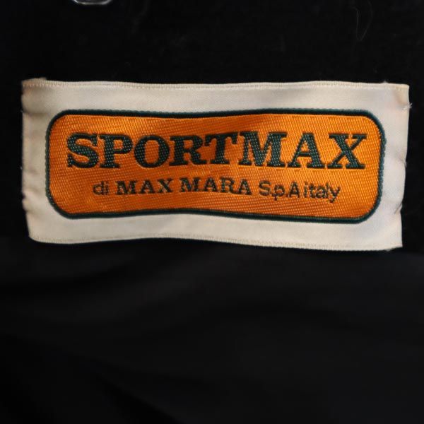 SPORTMAX スポーツマックス チェスターコート ブラック レディース
