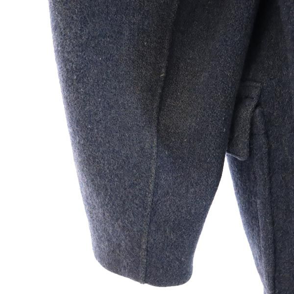 ダッフルコート ブルー系 フード レディース