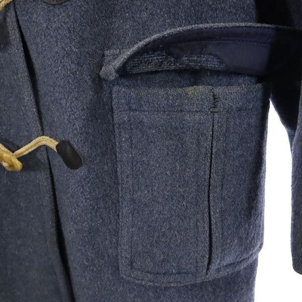 ダッフルコート ブルー系 フード レディース