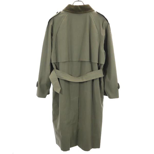 バーバリーズ 90s 日本製 オールド 2way コート 90-165-4 カーキ Burberrys ライナー付き コーデュロイ襟 ウエストベルト メンズ