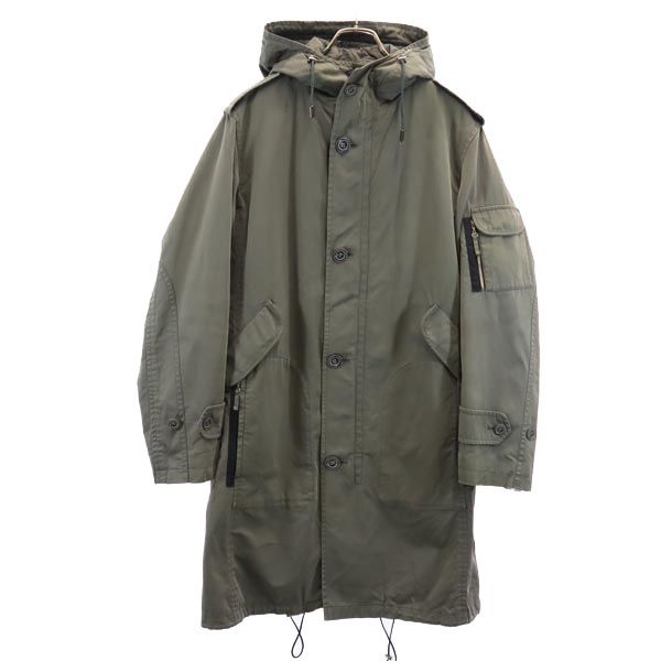 SANYO サンヨー 三陽商会 3WAY ミリタリーコート L カーキ 長袖キルティングライナー付き メンズ