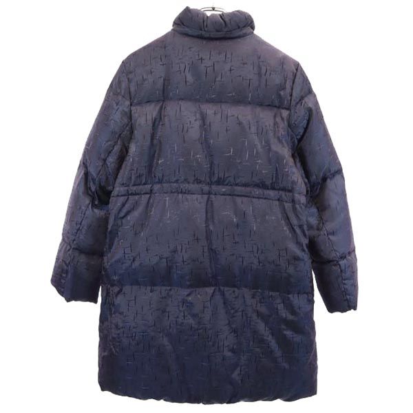 BALMAIN バルマン ダウンコート L パープル×ネイビー レディース