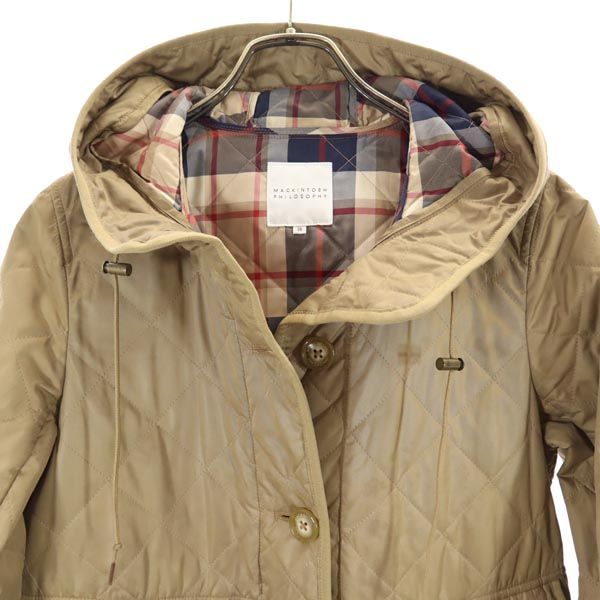 MACKINTOSH PHILOSOPHY マッキントッシュフィロソフィー 三陽商会 キルティングコート 38 ベージュ系 レディース